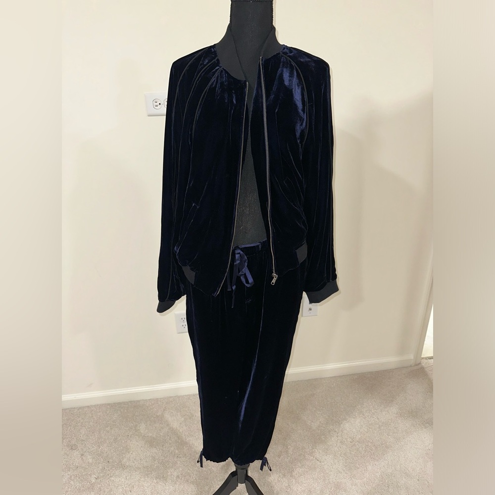 JOIE THREE PIECE VELVET TRACK SUIT